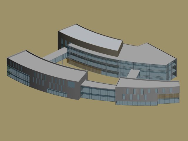 Urban planning – commercial buildings 110 3D Model