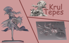 Krul Teppes Assembly figurine from Owari no Seraph 3D Model