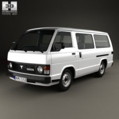 Toyota Hiace Passenger Van 1982 3D Model