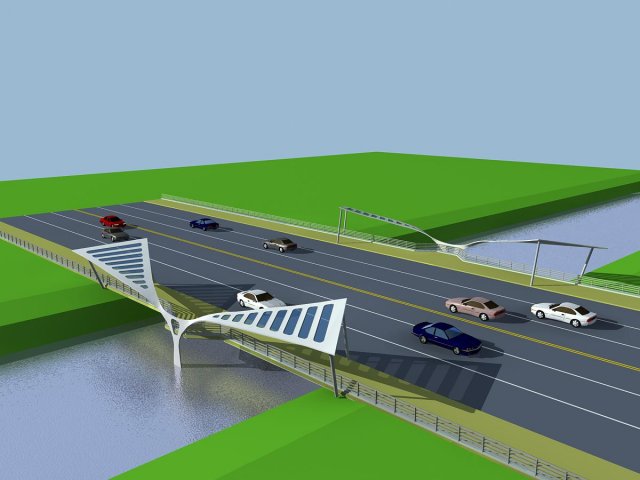 City building – big bridge 31 3D Model