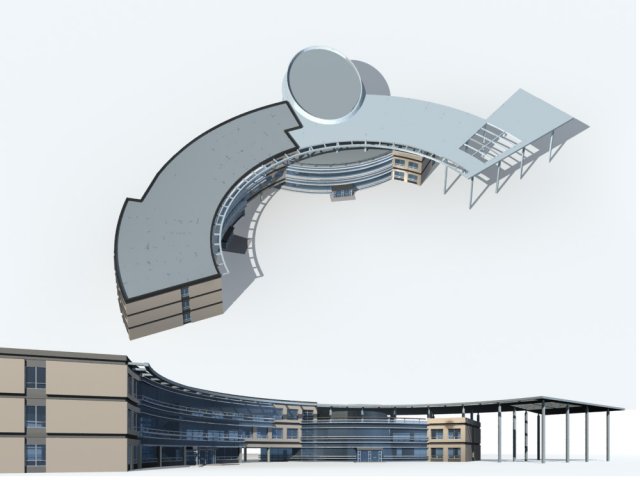 City – high-rise office 192 3D Model