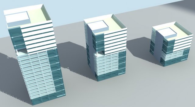 Urban planning – commercial buildings 183 3D Model