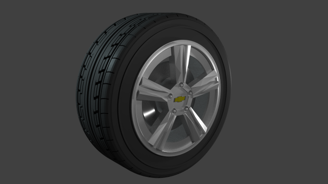 Chevrolet camaro wheel 3D Model