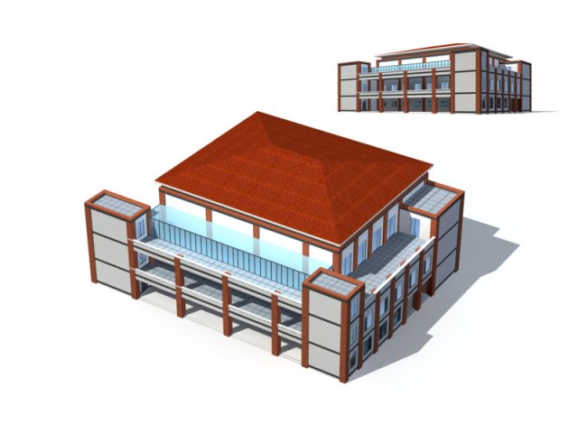 City – high-rise office 285 3D Model