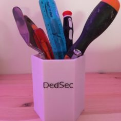 “DedSec” pencil pot 3D Print Model
