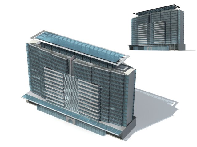 City – high-rise office 116 3D Model