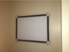 Whiteboard/picture-frame mounting brackets 3D Print Model