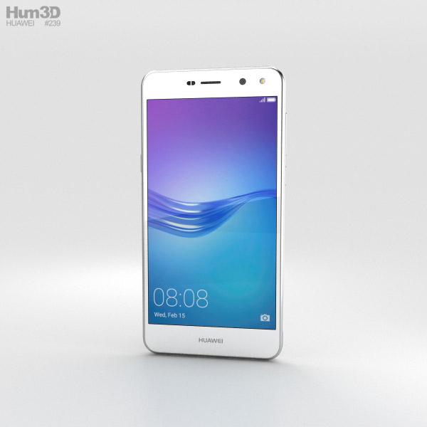 Huawei Y6 White 3D Model