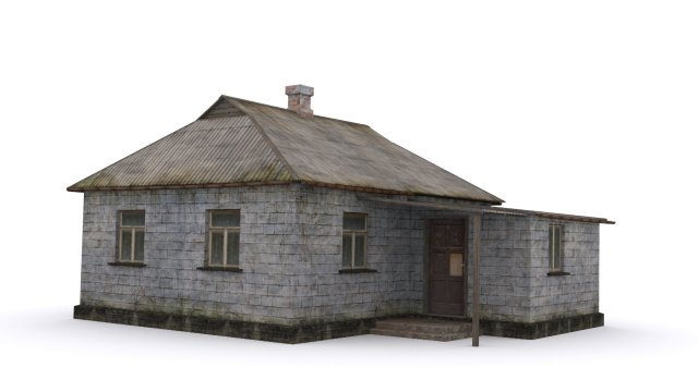 Old brick house 3D Model