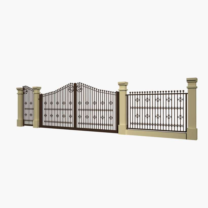 fence cast 03 3D Model