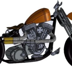 Harley Davidson 3D Print Model
