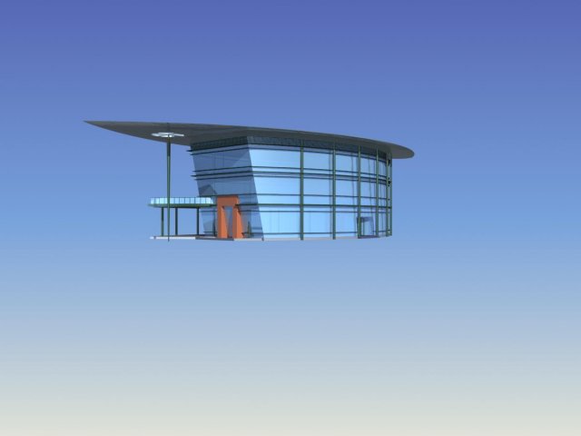 Urban architecture – school office villas 165 3D Model