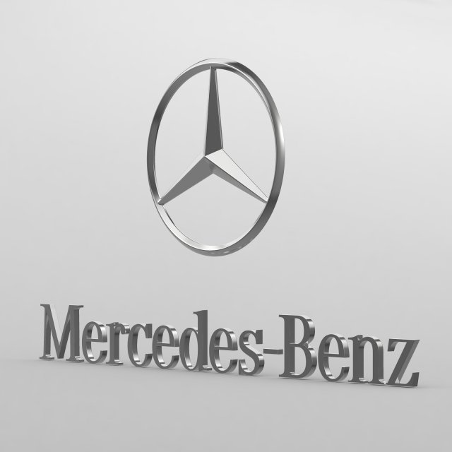 Mercedes benz logo 3D Model
