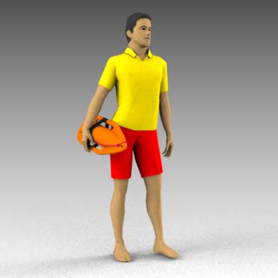 Lifeguard (man114) 3D Model