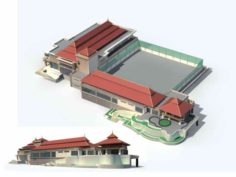 City – multi-storey commercial office building 50 3D Model