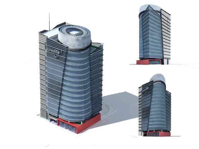 City – high-rise office 92 3D Model