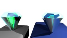 Set of diamonds 3D Model