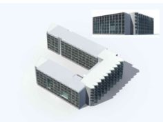 City – multi-storey commercial office building 34 3D Model