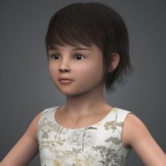 Beautiful Child Girl 3D Model