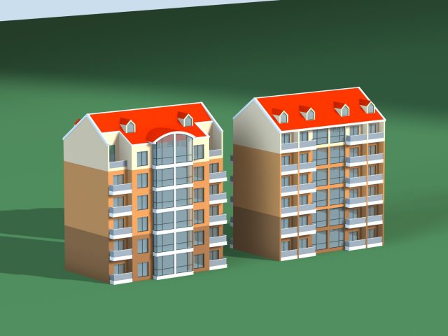 Urban planning – commercial buildings 82 3D Model