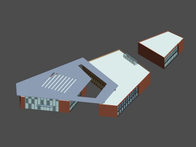 Urban planning – commercial buildings 131 3D Model