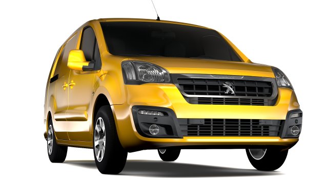 Peugeot Partner Van L2 Electric 2017 3D Model