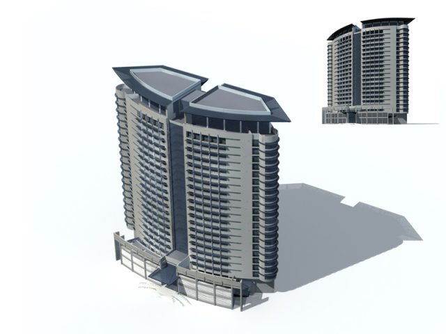 City – high-rise office 328 3D Model