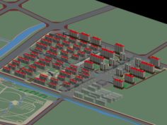 Urban planning – commercial buildings 219 3D Model