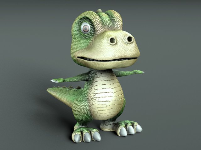 Cartoon dinosaur 3D Model 