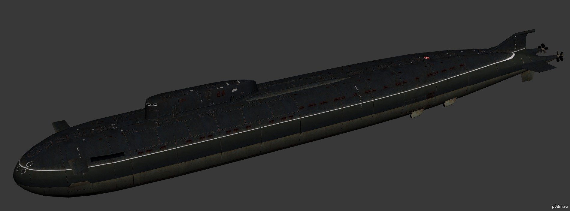 Oscar-class submarine 3D Model