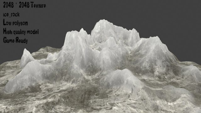 Snow mountain 04 3D Model