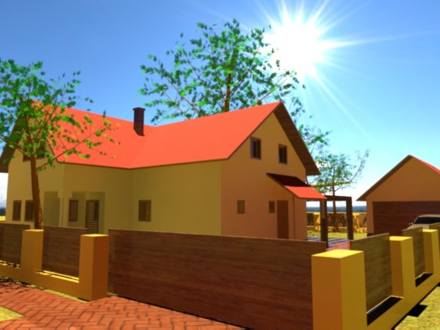 Suburban house 3D Model