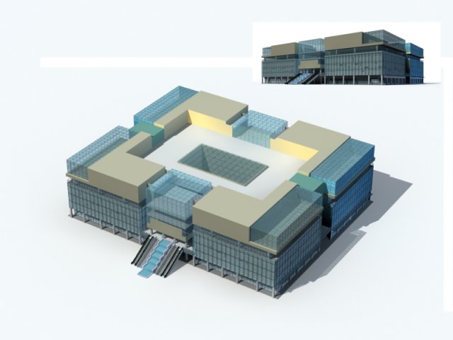 City – high-rise office 293 3D Model