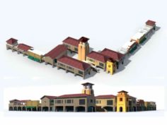 City – multi-storey commercial office building 225 3D Model
