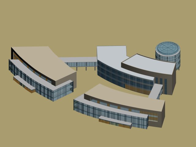 Urban planning – commercial buildings 109 3D Model