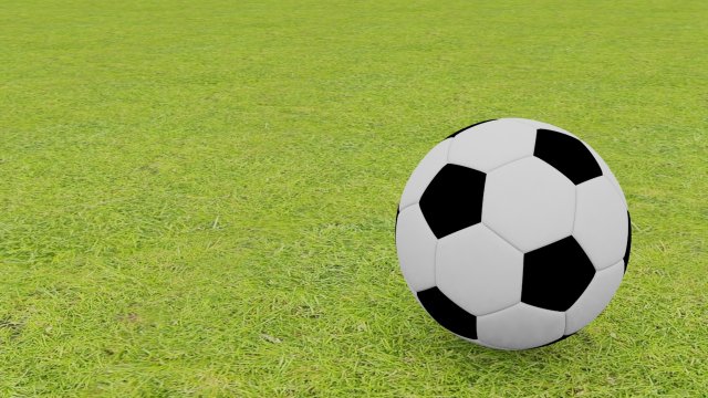 Simple Poly Football Free 3D Model