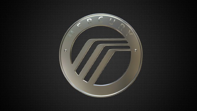 Mercury logo 3D Model