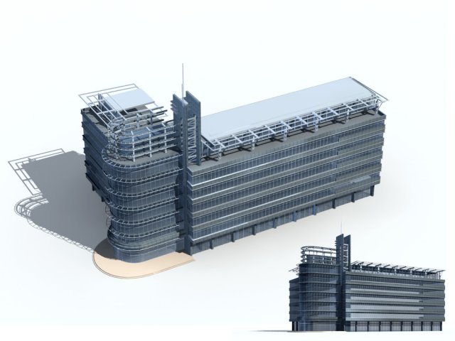 City – high-rise office 60 3D Model