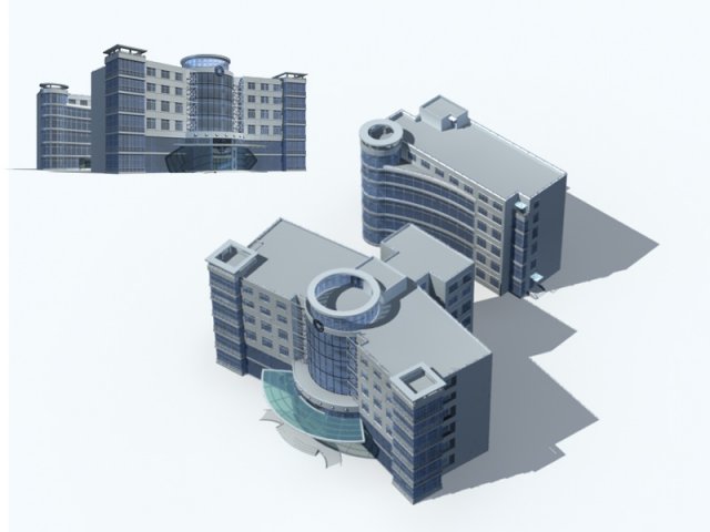 City – high-rise office 204 3D Model