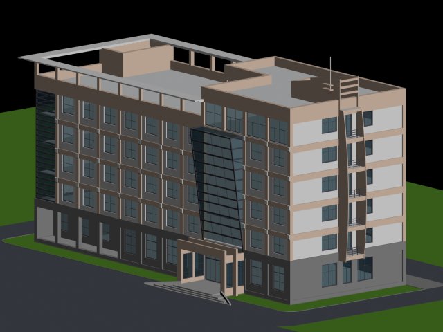 City – high-rise office 73 3D Model