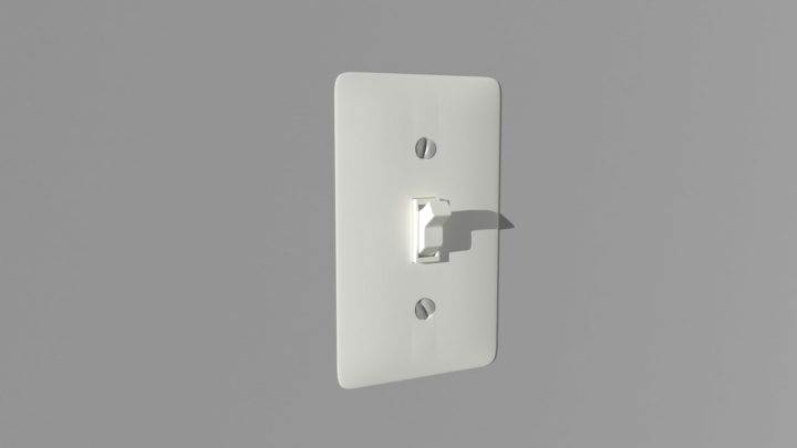 Wall Light Switch 3D Model