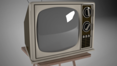Vintage Television 3D Model