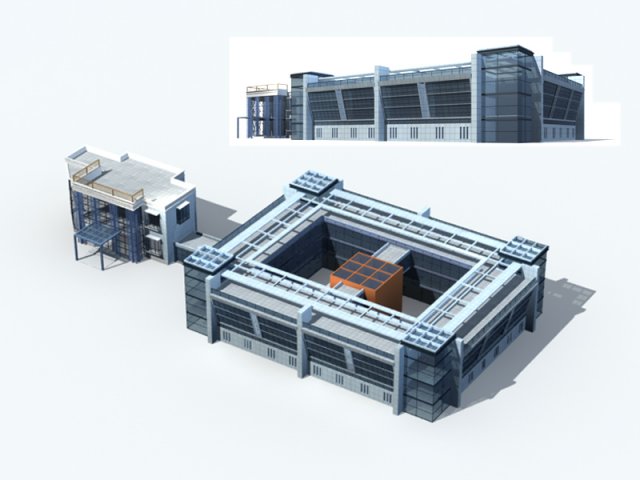 City – high-rise office 230 3D Model