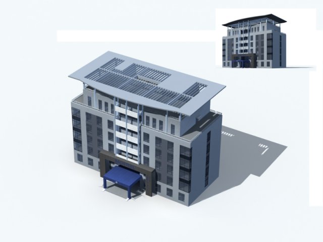 City – high-rise office 267 3D Model