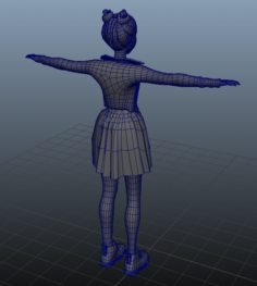 Character girl 3D Model