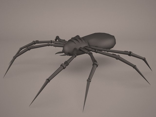 Cartoon Spider 3D Model