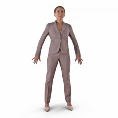 Business woman Apose 3D Model