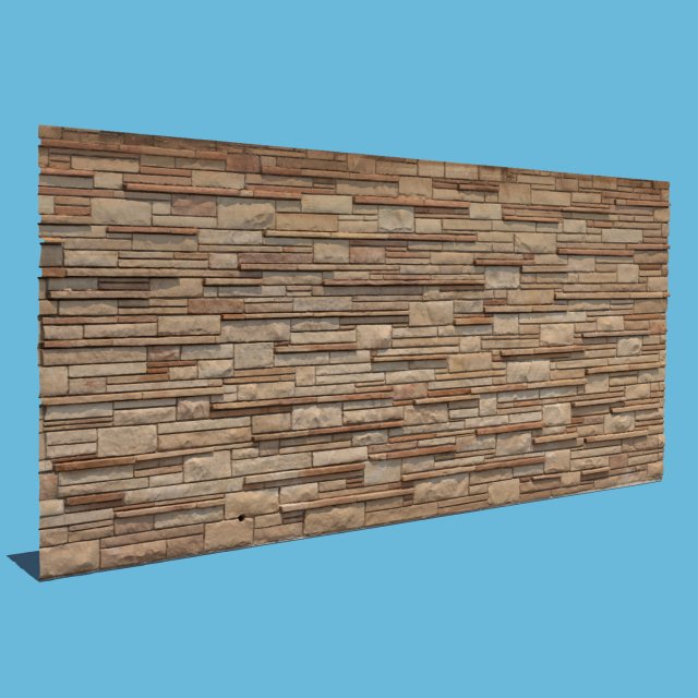 New Brick Wall 3D Model