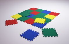 Rug puzzle Free 3D Model
