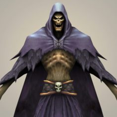 Game Ready Fantasy Skeleton Death Lord 3D Model
